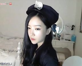 韩国美女主播朴妮唛之女警d